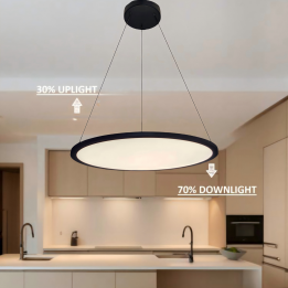 LED PENDANT LAMP-ROUND 600mm-BLACK