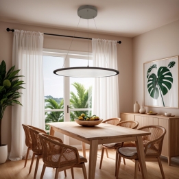LED PENDANT LAMP-ROUND 600mm-BLACK
